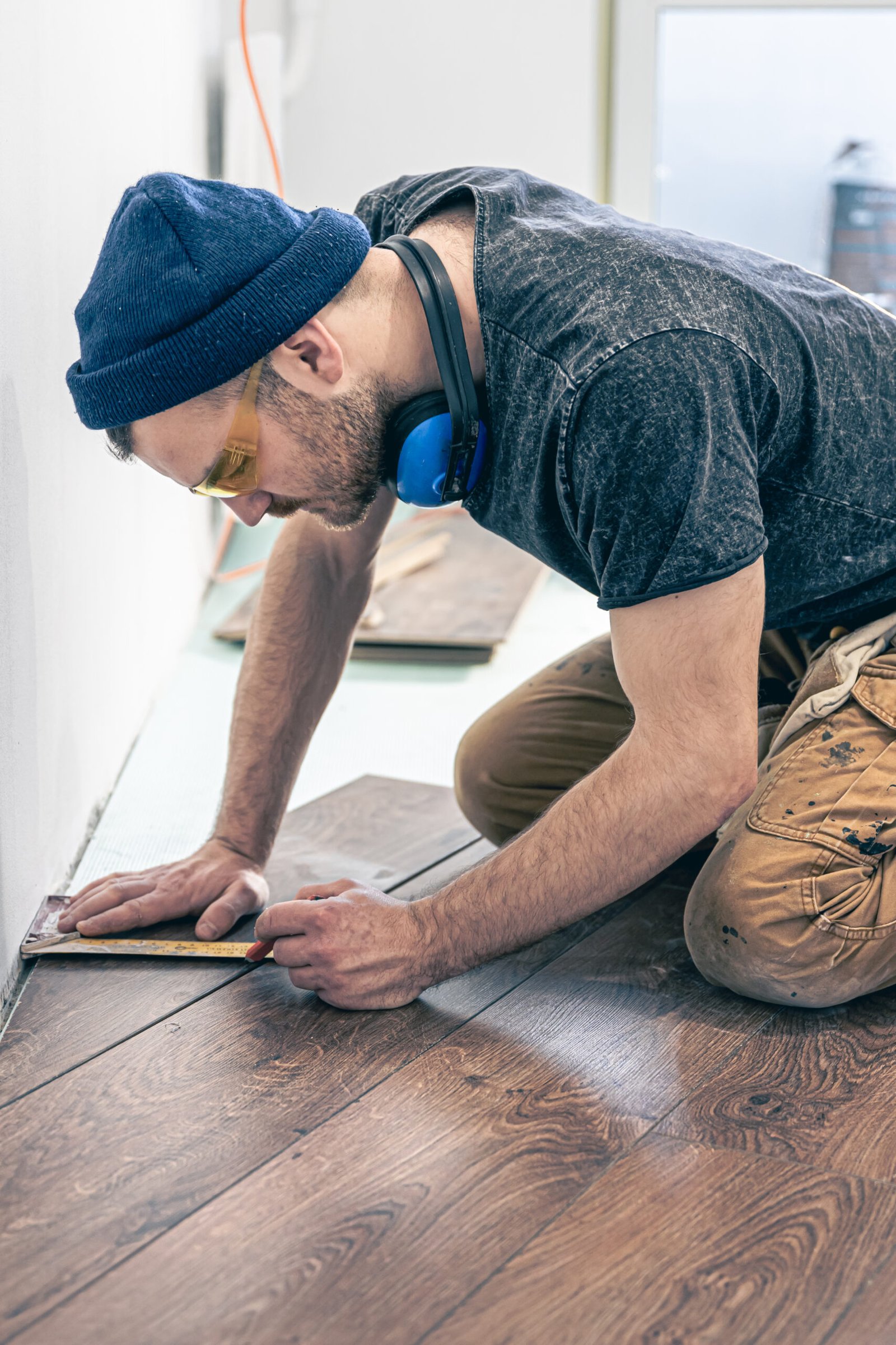 Installing a laminate floor