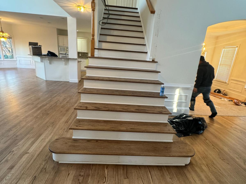 Project Sandy Spring done by wlb floors photo stairs